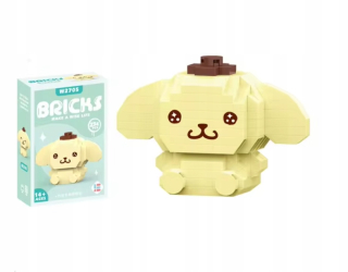 Hello Kitty Sanrio Blocks Figúrka Kitty Pompompurin Yellow 234 prvkov